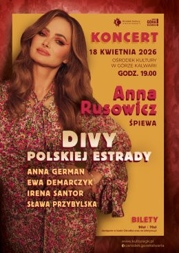Góra Kalwaria Wydarzenie Koncert Anna Rusowicz | Divy polskiej estrady