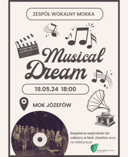 Józefów Wydarzenie Koncert „Musical Dream” - zespół wokalny Mokka