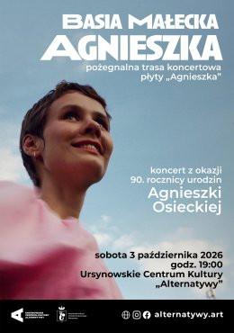 Warszawa Wydarzenie Koncert „Basia Małecka – pożegnalna trasa koncertowa płyty «Agnieszka»” | koncert z okazji 90. Rocznicy urod