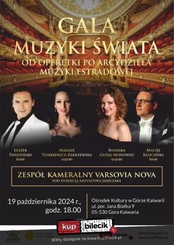 Góra Kalwaria Wydarzenie Koncert GALA MUZYKI ŚWIATA opera, operetka, musical, estrada
